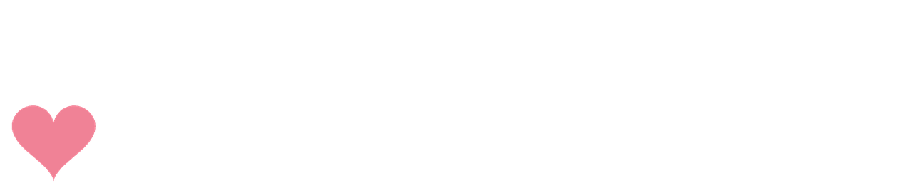 Lovlyne wordmark in white script typeface with rose heart icon
